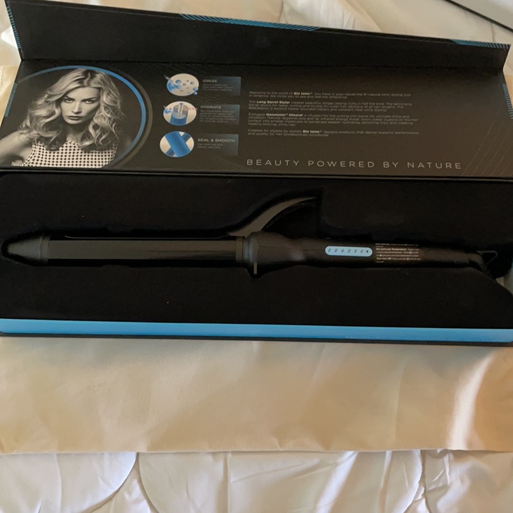 Bio Iconic Long Barrel pro curling iron NIB